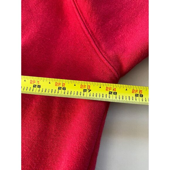 Vintage Nike Center Swoosh Crewneck Sweatshirt, XXL, Y2K Red Crewneck Pullover - Picture 8 of 9